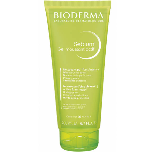 Bioderma Sebium Foaming Gel Active - Temizleme Jeli 200ml - 1