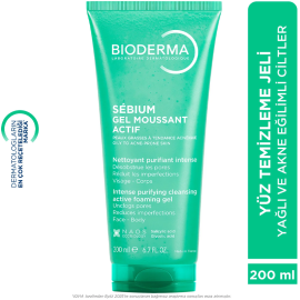 Bioderma Sebium Foaming Gel Active - Temizleme Jeli 200ml - 6