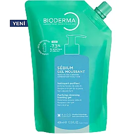 Bioderma Sebium Foaming Gel Refill - Yağlı Ciltler için Temizleyici Jel 400ml - Bioderma
