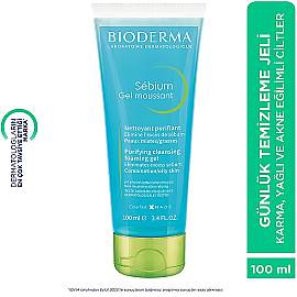 Bioderma Sebium Foaming Gel - Yağlı Ciltler İçin Temizleyici Jel 100ml - 4