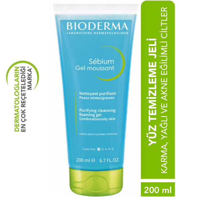 Bioderma Sebium Foaming Gel - Yağlı Ciltler için Temizleyici Jel 200ml - 4