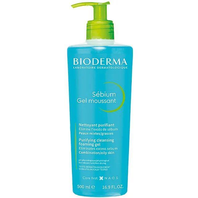 Bioderma Sebium Foaming Gel - Yağlı Ciltler için Temizleyici Jel 500ml - 1
