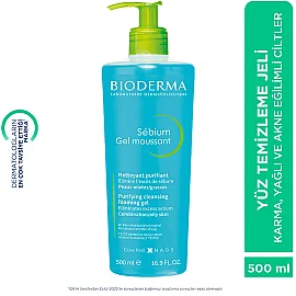 Bioderma Sebium Foaming Gel - Yağlı Ciltler için Temizleyici Jel 500ml - 5