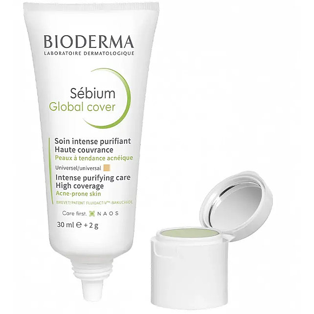 Bioderma Sebium Global Cover - Yağlı Ciltler İçin Bakım Kremi 30ml - 3