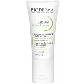 Bioderma Sebium Global Cover - Yağlı Ciltler için Bakım Kremi 30ml - Bioderma