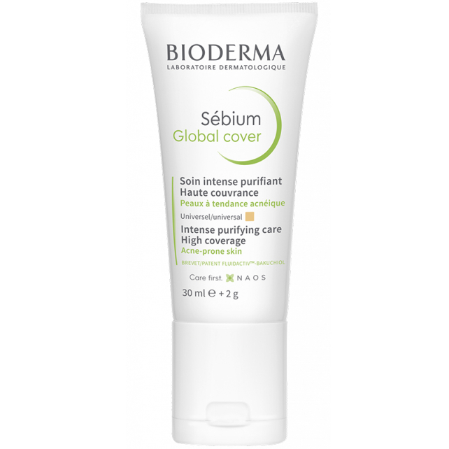 Bioderma Sebium Global Cover - Yağlı Ciltler için Bakım Kremi 30ml - 1
