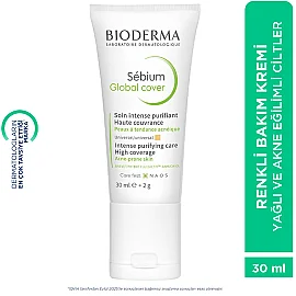 Bioderma Sebium Global Cover - Yağlı Ciltler için Bakım Kremi 30ml - 4