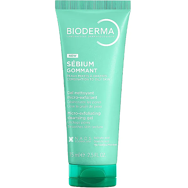 Bioderma Sebium Gommant Micro Exfoliating Cleansing Gel - Peeling Etkili Temizleme Jeli 75ml - 1