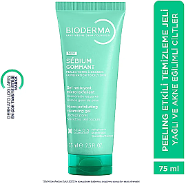 Bioderma Sebium Gommant Micro Exfoliating Cleansing Gel - Peeling Etkili Temizleme Jeli 75ml - 2