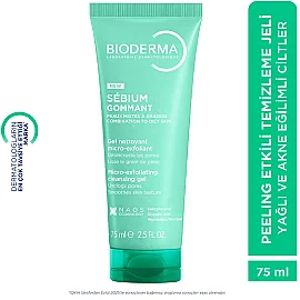 Bioderma Sebium Gommant Micro Exfoliating Cleansing Gel - Peeling Etkili Temizleme Jeli 75ml - 2