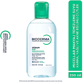Bioderma Sebium H2O Micelle Solution - Misel Solüsyon 250ml - 9
