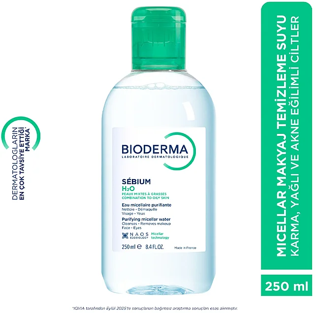 Bioderma Sebium H2O Micelle Solution - Misel Solüsyon 250ml - 9