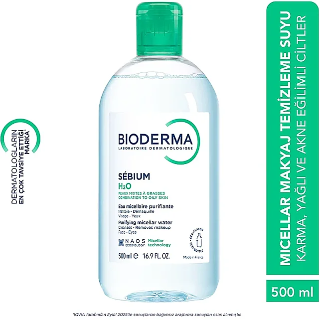 Bioderma Sebium H2O Micelle Solution - Misel Solüsyon 500ml - 5