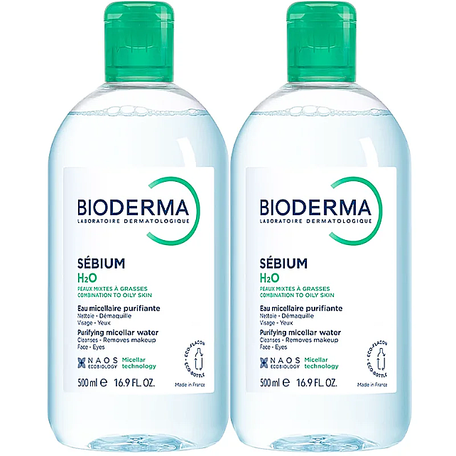 Bioderma Sebium H2O Micelle Solution - Misel Solüsyon 500ml İkili Paket - 1