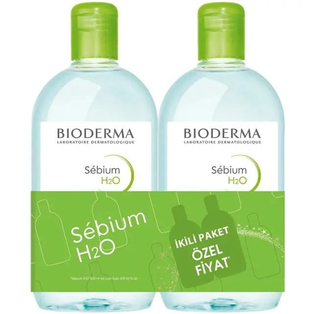 Bioderma Sebium H2O Micelle Solution - Misel Solüsyon 500ml İkili Paket - 1