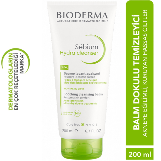 Bioderma Sebium Hydra Clenaser Balm Dokulu Temizleyici 200ml - 4