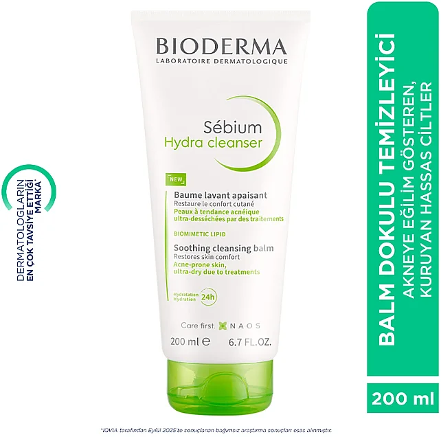 Bioderma Sebium Hydra Clenaser Balm Dokulu Temizleyici 200ml - 4