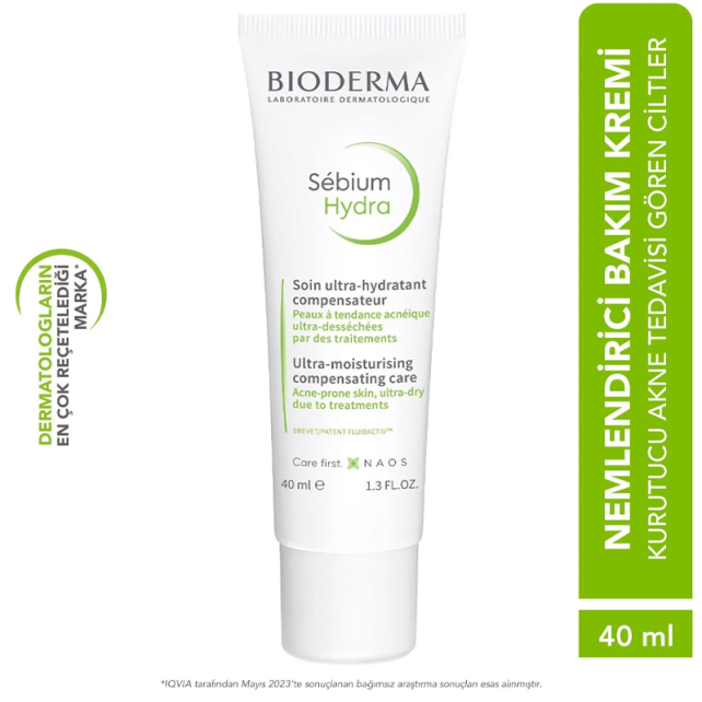 Bioderma Sebium Hydra Cream - Yağlı Ciltler için Nemlendirici 40ml - 4