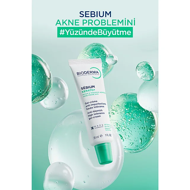 Bioderma Sebium Kerato+ Anti Blemish Gel Cream - Yağlı Cilt Jel Krem 30ml - 5