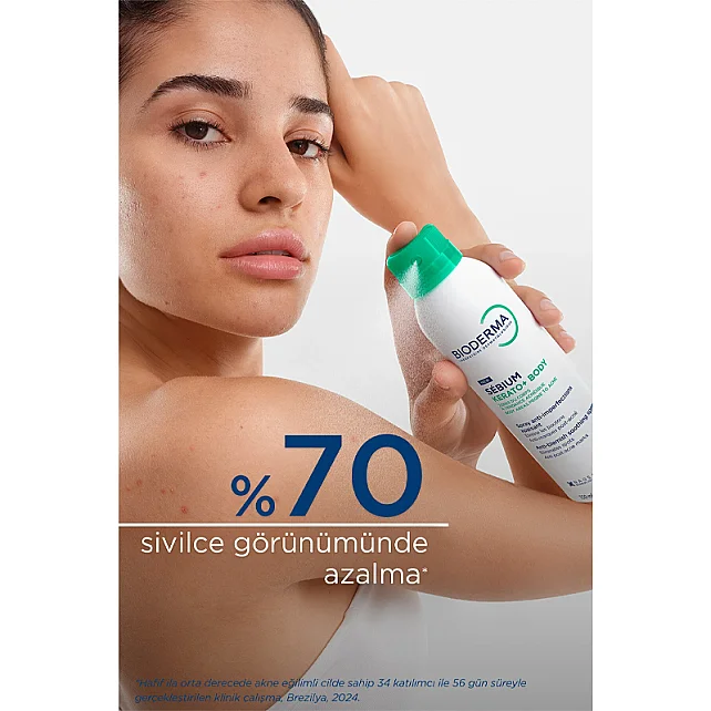 Bioderma Sebium Kerato+ Body Anti Blemish Soothing Spray - Akne Karşıtı Vücut Spreyi 150ml - 4