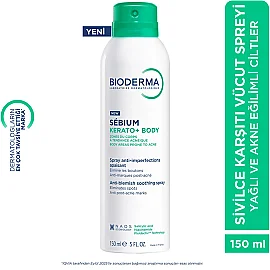 Bioderma Sebium Kerato+ Body Anti Blemish Soothing Spray - Akne Karşıtı Vücut Spreyi 150ml - 9