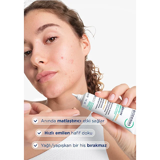 Bioderma Sebium Kerato+ Cover Anti Blemish Tinted Gel Cream -Renkli Nemlendirici Medium 30ml - 4