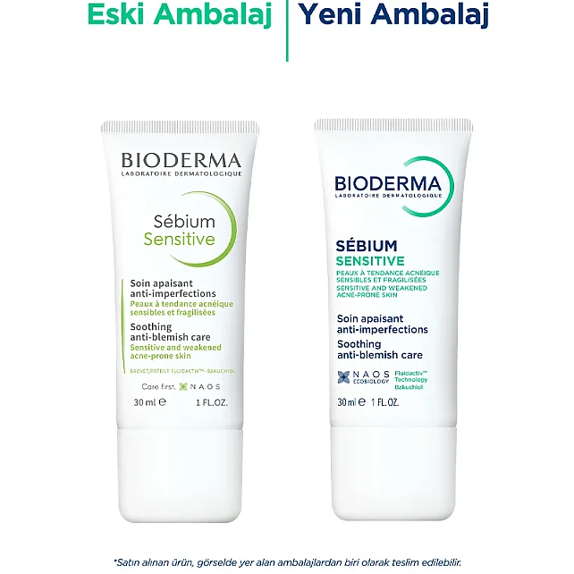 Bioderma Sebium Sensitive Krem - Yağlı Ciltler için Nemlendirici 30ml - 2