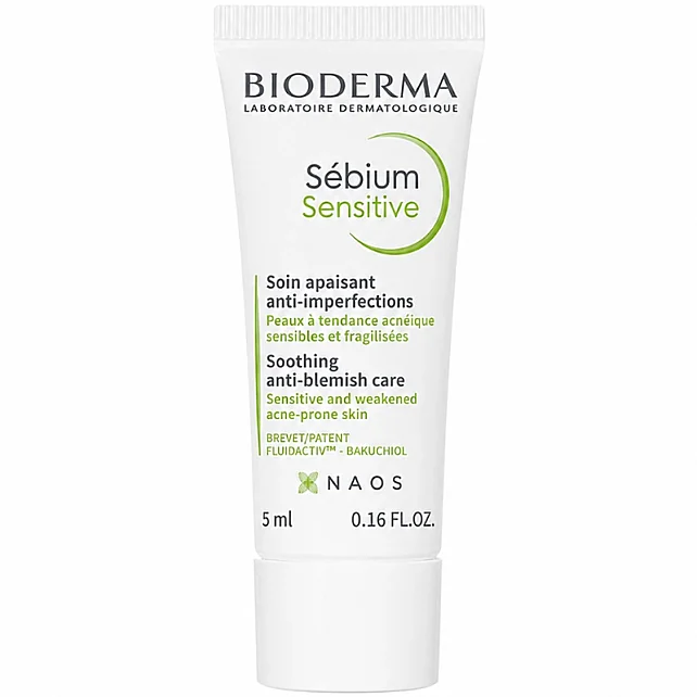 Bioderma Sebium Sensitive Krem - Yağlı Ciltler İçin Nemlendirici 5ml - 1