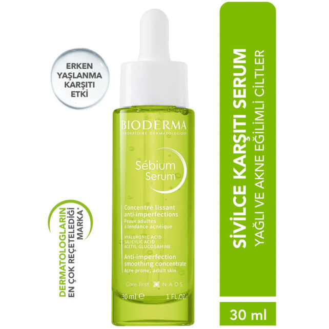 Bioderma Sebium Serum - Sivilce ve Akne Leke Karşıtı Bakım Serumu 30ml - 2