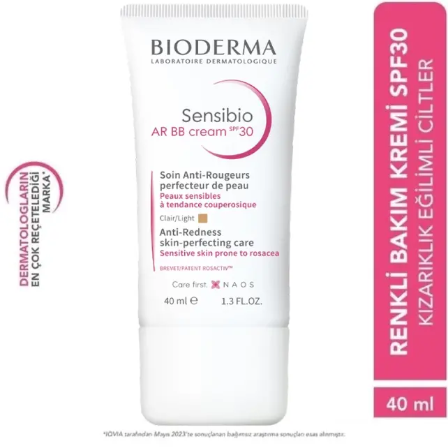 Bioderma Sensibio AR BB Cream SPF 30 - Hassas Cilt Renkli Nemlendirici Light 40ml - 4