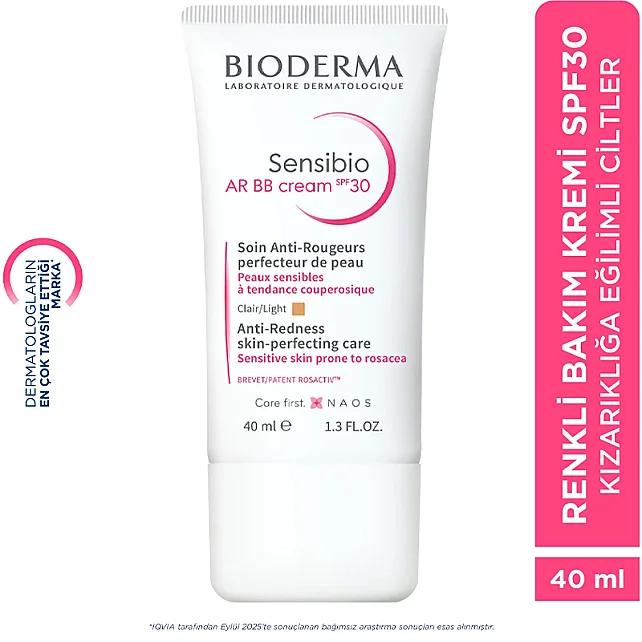 Bioderma Sensibio AR BB Cream SPF 30 - Hassas Cilt Renkli Nemlendirici Light 40ml - 4