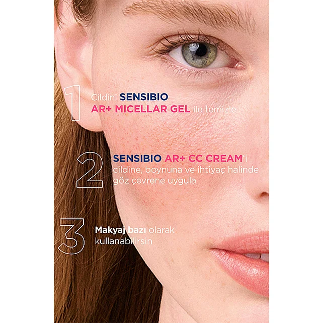 Bioderma Sensibio AR+ CC Cream - Renkli Nemlendirici SPF50+ Light 40ml - 7