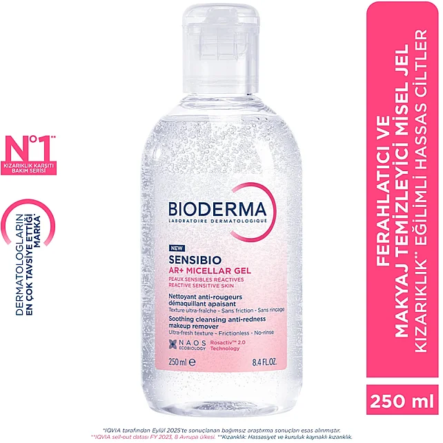 Bioderma Sensibio Ar+ Micellar Gel - Temizleyici Misel Jel 250ml - 7