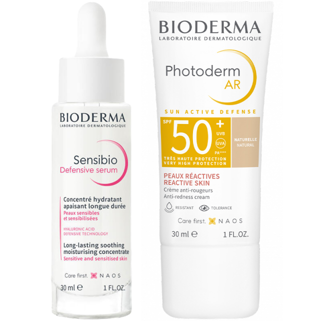 Bioderma Sensibio Defensive Serum 30ml & Photoderm AR SPF 50+ Güneş Kremi 30ml - 1