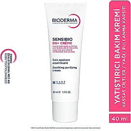 Bioderma Sensibio DS+ Cream - Kızarıklık Karşıtı Bakım Kremi 40ml - 10
