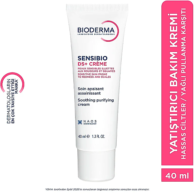 Bioderma Sensibio DS+ Cream - Kızarıklık Karşıtı Bakım Kremi 40ml - 10