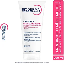 Bioderma Sensibio DS+ Foaming Gel - Kızarıklık Karşıtı Temizleme Jeli 200ml - 2