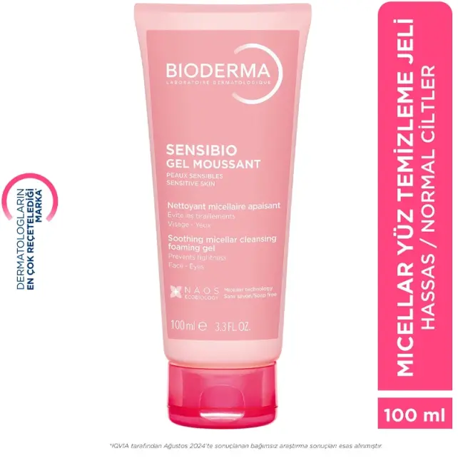 Bioderma Sensibio Foaming Gel - Hassas Ciltler için Temizleyici Jel 100ml - 7