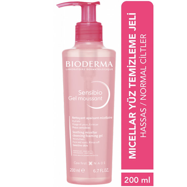 Bioderma Sensibio Foaming Gel - Hassas Ciltler için Temizleyici Jel 200ml - 4