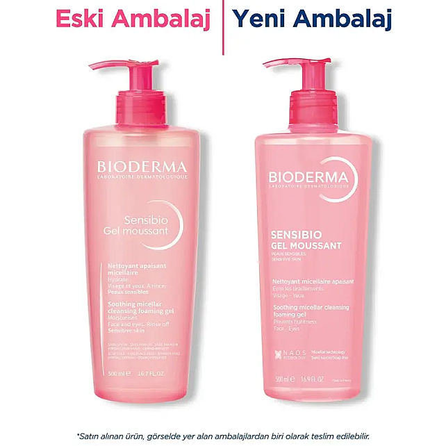 Bioderma Sensibio Foaming Gel - Hassas Ciltler İçin Temizleyici Jel 500ml - 2
