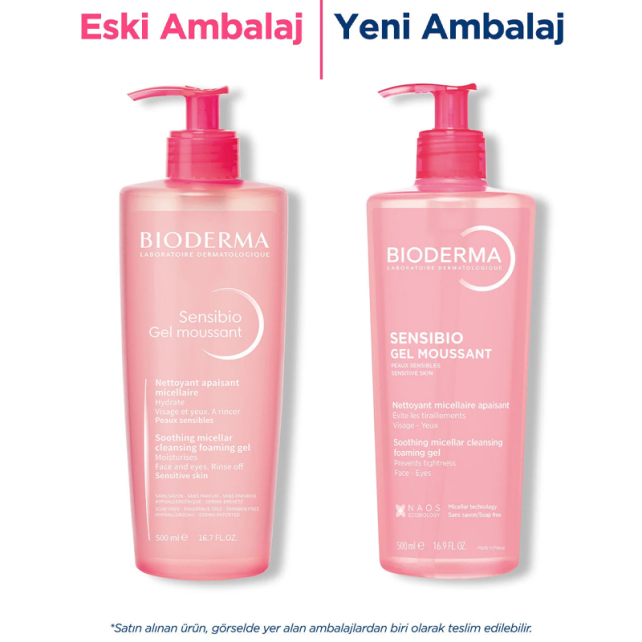 Bioderma Sensibio Foaming Gel - Hassas Ciltler için Temizleyici Jel 500ml - 2