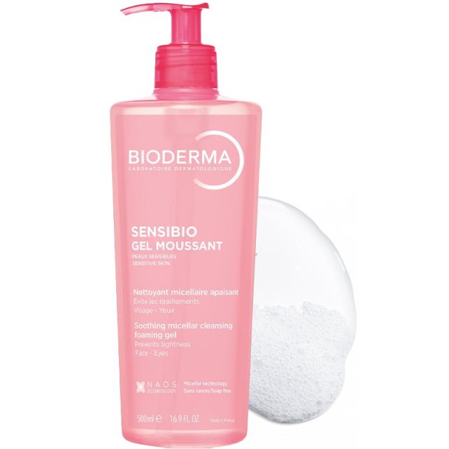 Bioderma Sensibio Foaming Gel - Hassas Ciltler için Temizleyici Jel 500ml - 3