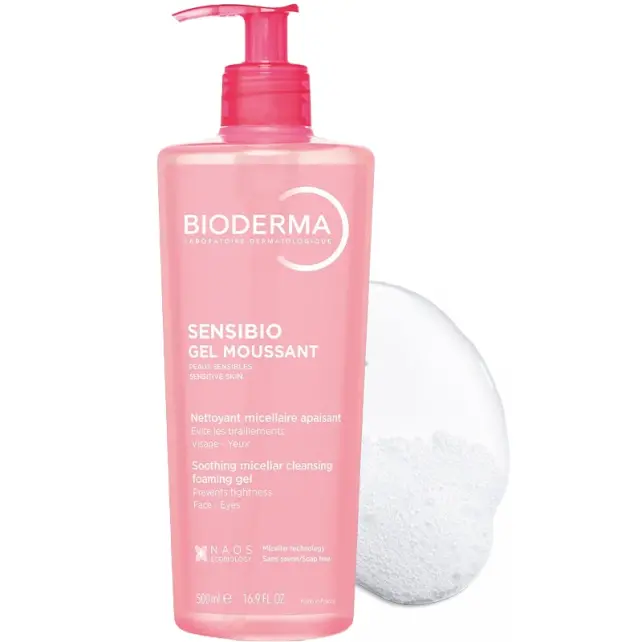 Bioderma Sensibio Foaming Gel - Hassas Ciltler için Temizleyici Jel 500ml - 3