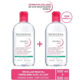 Bioderma Sensibio H2O Micelle Solution - Misel Solüsyon 500ml İkili Paket - 4
