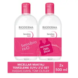 Bioderma Sensibio H2O Micelle Solution - Misel Solüsyon 500ml İkili Paket - 5