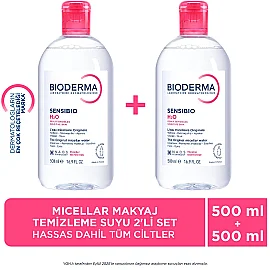 Bioderma Sensibio H2O Micelle Solution - Misel Solüsyon 500ml İkili Paket - 8