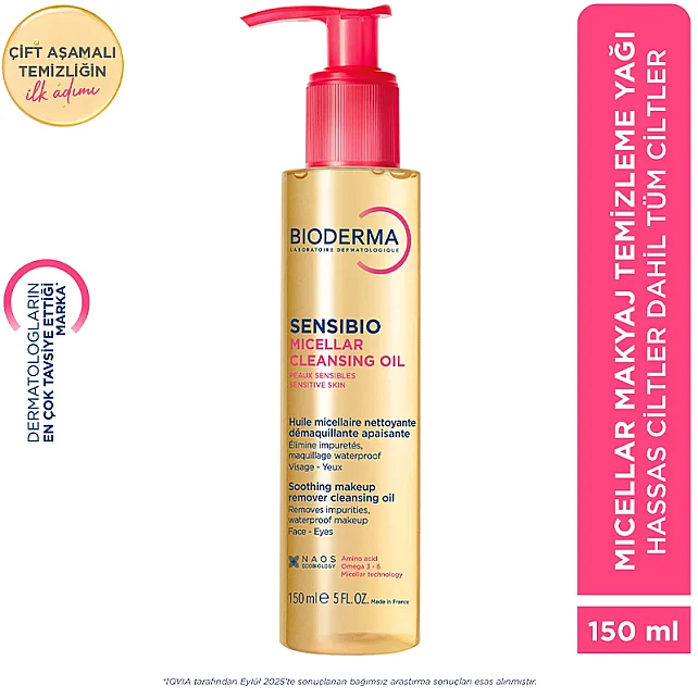 Bioderma Sensibio Micellar Cleansing Oil - Temizleme Yağı 150ml - 10