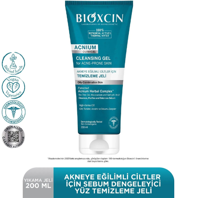 Bioxcin Acnium Cleansing Gel - Akneye Eğilimli Cilt Temizleme Jeli 200ml - 2