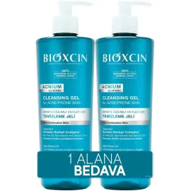Bioxcin Acnium Sebum Dengeleyici Yüz Yıkama Jeli 2'li - 1