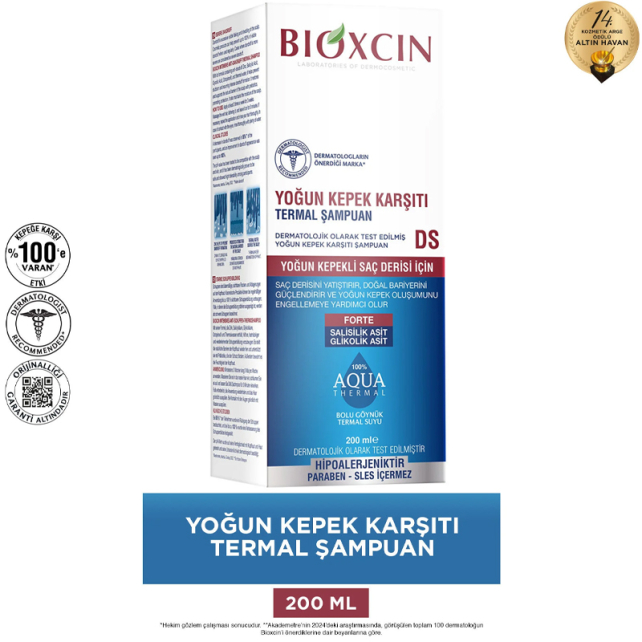 Bioxcin Aqua Thermal Yoğun Kepek Karşıtı Saç Bakım Şampuanı DS 200ml - 2